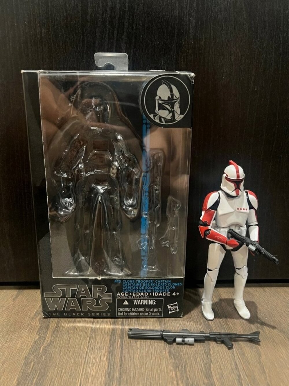 Star Wars The Black Series #13 Clone Trooper Captain Action Figure Complete Box